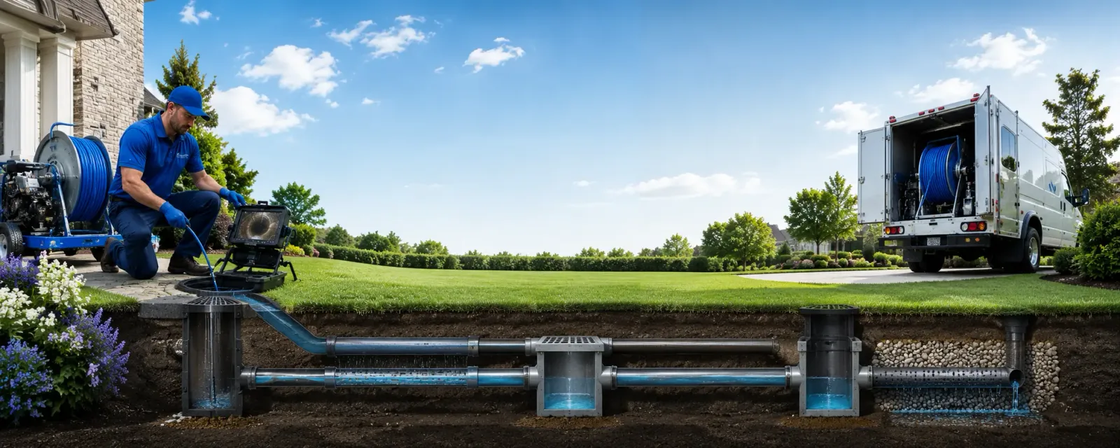 Outdoor drain cleaning information for Polo, MO